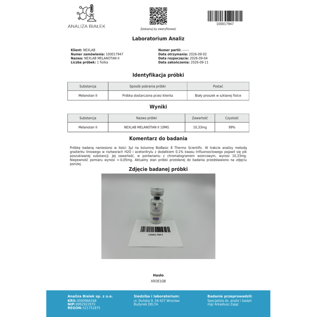 MELANOTAN ll 10mg + 3ml BAC