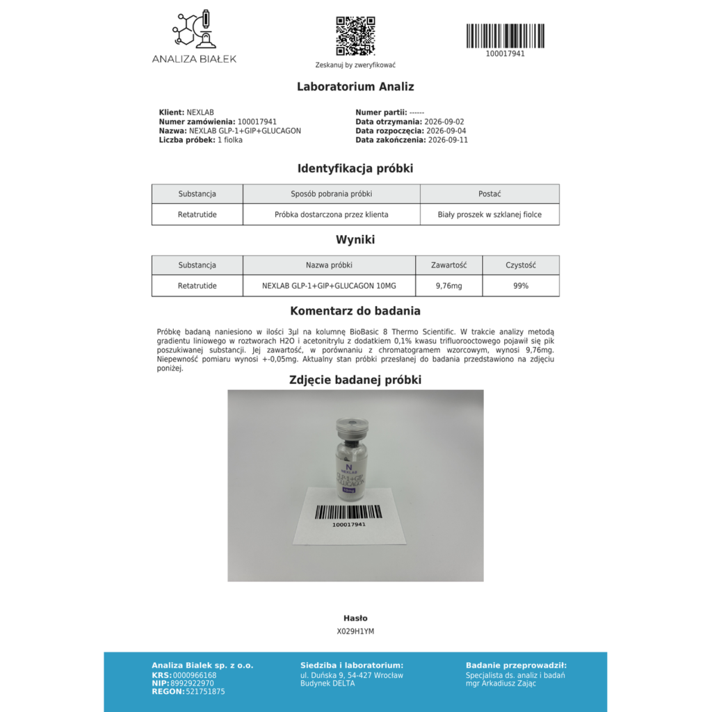 RETA / GLP-1 + GIP + GLC 5mg/10mg + 3ml BAC
