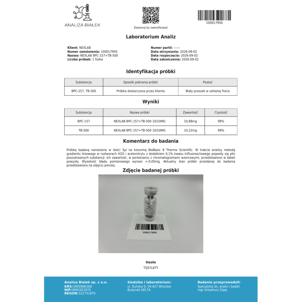 BPC-157 + TB-500 5/5mg | 10/10mg + 3ml BAC