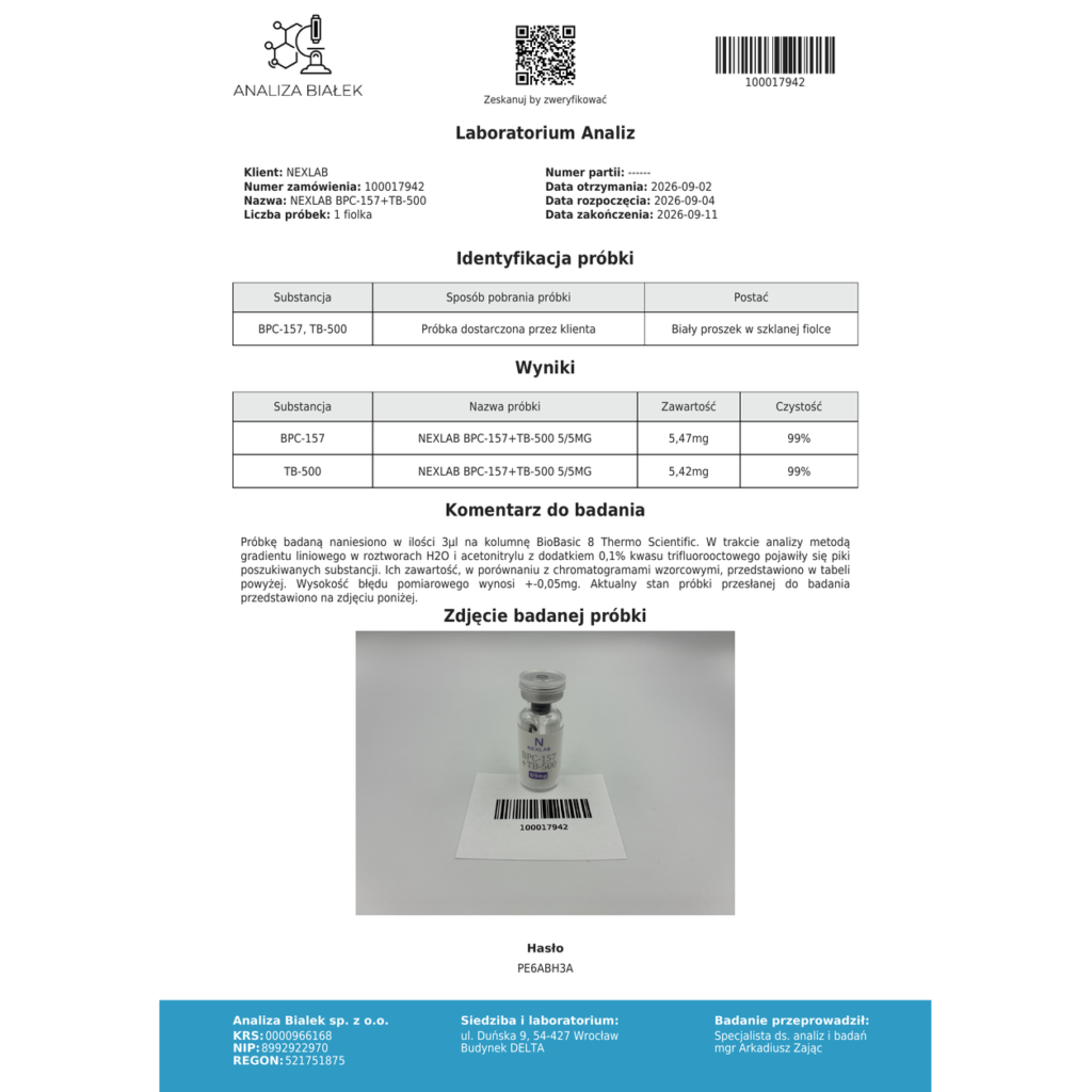 BPC-157 + TB-500 5/5mg | 10/10mg + 3ml BAC